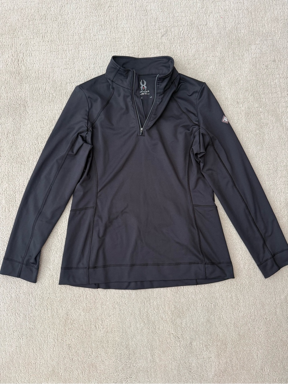 Spyder Women's Black Quarter-Zip